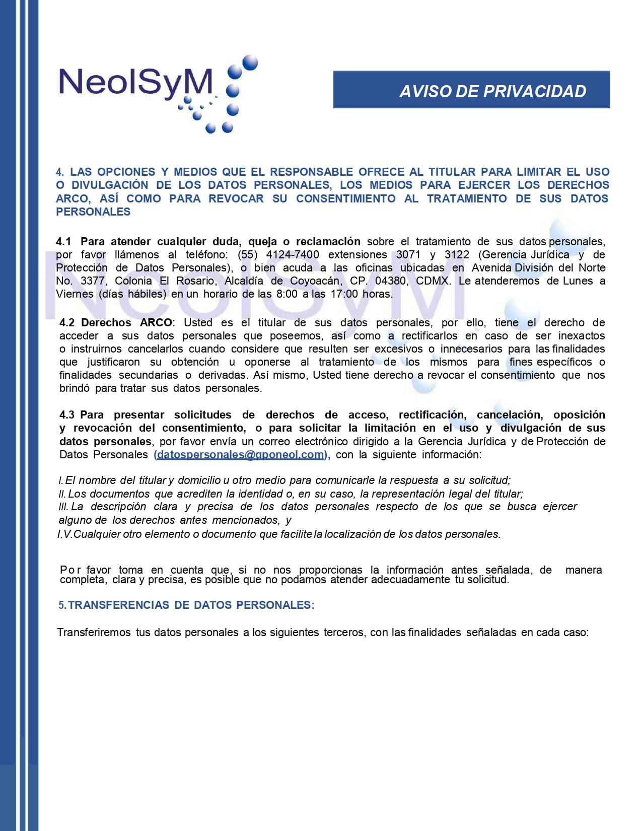 Descarga Aviso de Privacidad Empleados